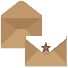 Env Star Flap for A6 Card