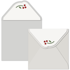 Envelope Berries Cutout Flap 5x5