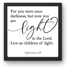 Ephesians 5:8 Bible Verse SVG