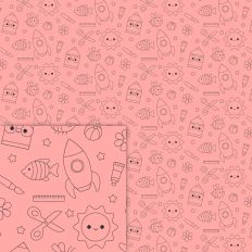 Coloring Box Colection - Printable Background