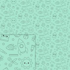 Coloring Box Colection - Printable Background