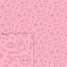 Coloring Box Colection - Printable Background