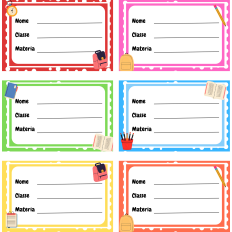 School labels