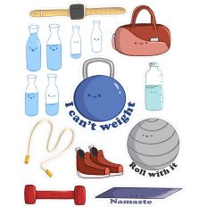 Exercise Sticker Sheet