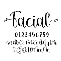 Facial Script Font