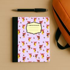 Fairies composition notebook front design