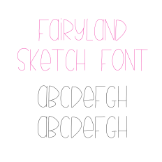 Fairyland Sketch Font