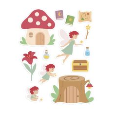 Printable Fairy Tale Sticker Set