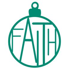 Faith Christmas Bauble