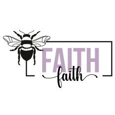 Faith Bee Framed Word