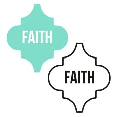 Faith Christmas Ornaments Set