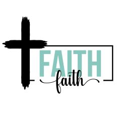 Faith Cross Framed Word