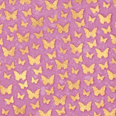 Rose and Gold Glitter Butterflies Background