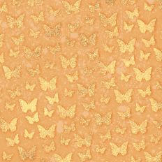Yellow and Gold Glitter Butterflies Background