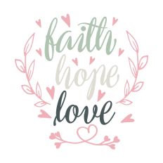 Religious Quote Faith Hope Love