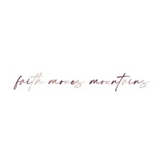 Religious Quote Faith Moves Mountains