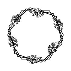 Fall Hexagon Frame