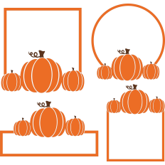 Fall Pumpkin Frame