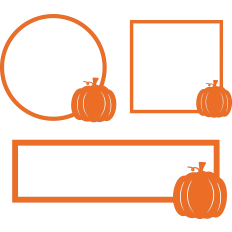 Fall Pumpkin Frame