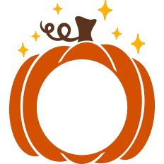 Fall Pumpkin Monogram Frame