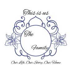 Family Monogram SVG Cut File
