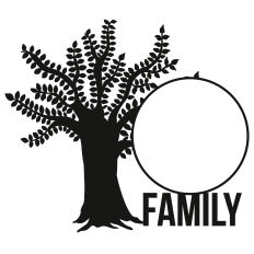 Family Tree Circle Frame