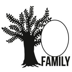 Family Tree Oval Frame