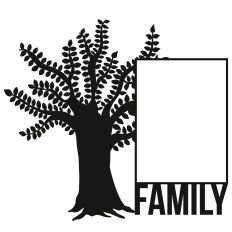 Family Tree Rectangle Frame