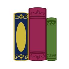 Elegant Fancy Book Stack for Library, School