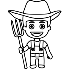 Farmer Boy Outline