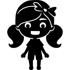 Farmer Girl Silhouette