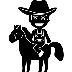 Cowboy Horse Silhouette