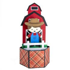 Farmer Pop Up Card