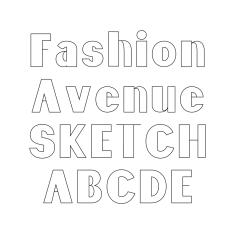 BFC Fashion Avenue Stylish Sketch Font