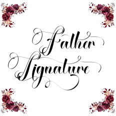 Father Signature Font