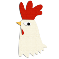Rooster face