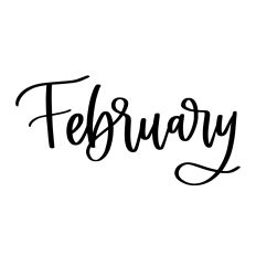 February - Calendar Label