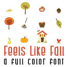 Feels Like Fall Full Color Font