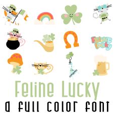 Feline Lucky Full Color Font