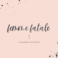 Femme Fatale Calligraphy Font