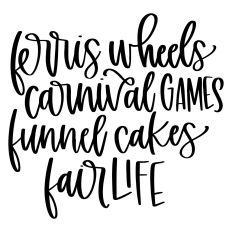 Ferris Wheels, Carnival Games, Funnel Cakes