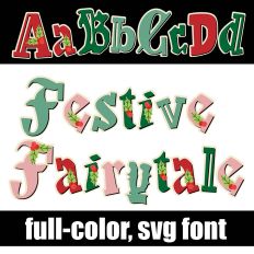 Festive Fairytale Color Font