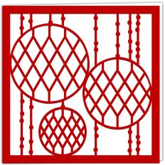 Festive Ornament Bauble Holiday Card
