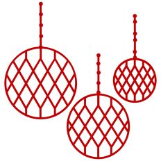 Festive Christmas Ornaments or Baubles