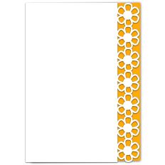 Feverfew Daisy Lace Edged Card