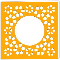 Modern Daisy Aperture or Photo Card