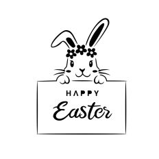 Bunny happy easter