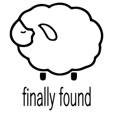 Sheep Finally Found Inspirational Faith-Based Cutting Design