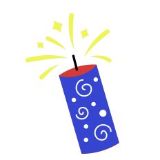 Patriotic Firecracker Design Layered