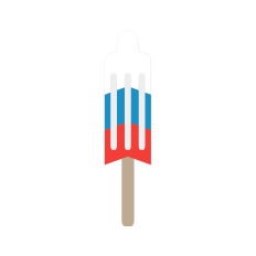 Firecracker Red White & Blue Summer Popsicle